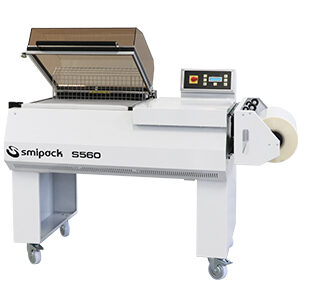 Semi-automatic shrink wrapping machines
